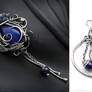 ZINNERLIA Silver, Lapis Lazuli, Sapphire and Agate