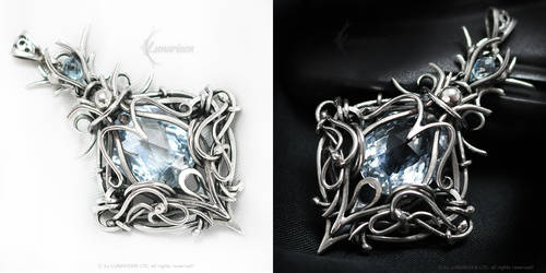 LAVIRMADALTH Silver, Blue Quartz,Topaz