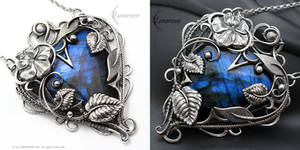 YHERTYA NATREEL - Silver and Labradorite