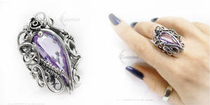 RINNALETH  Silver and Lilac Zirconia