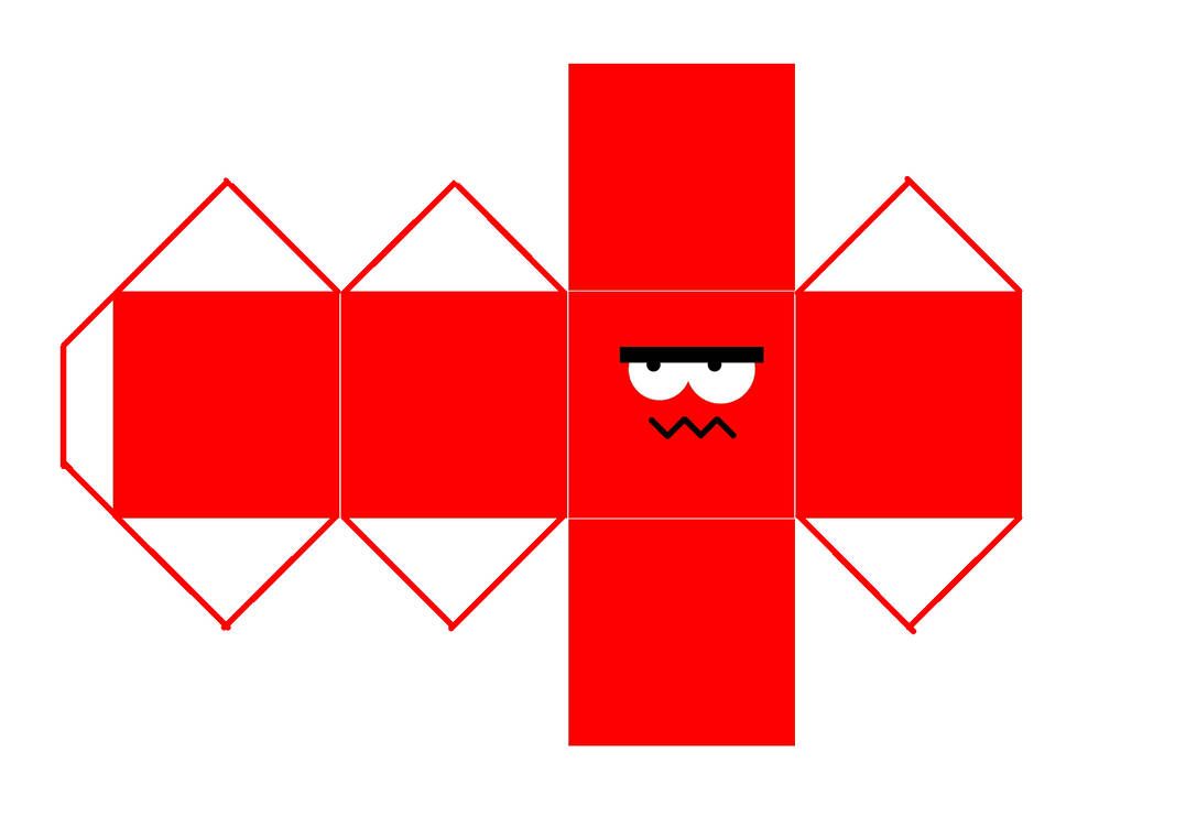 RaiYoyo Papercraft - Red Square by Hoodmongerfanboy2000 on DeviantArt