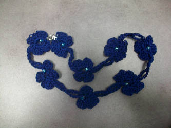 Pretty Flowery Croche Neckalce