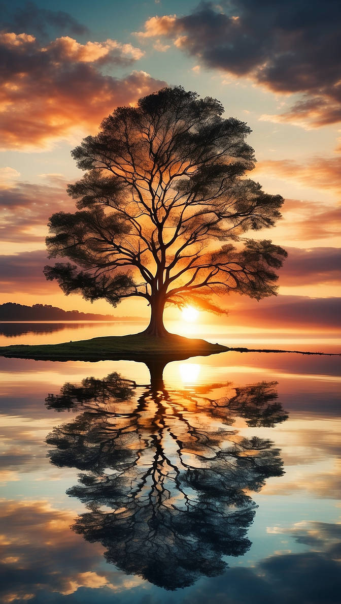 Tree Reflection by ElegantEdge on DeviantArt