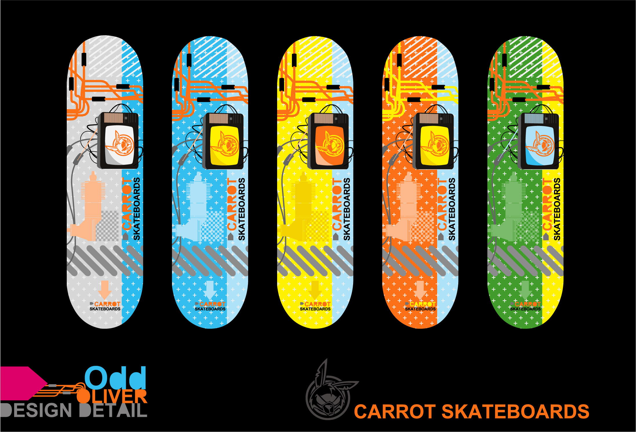 CARROT SKATEBOARDING DESIGNS