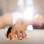 Shrunken woman captured