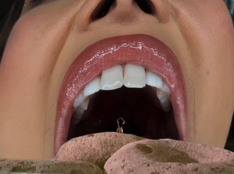 Unaware giantess: Nooo dont eat me 9