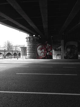 Mural on Broomielaw at the corner of Jamaica Str.