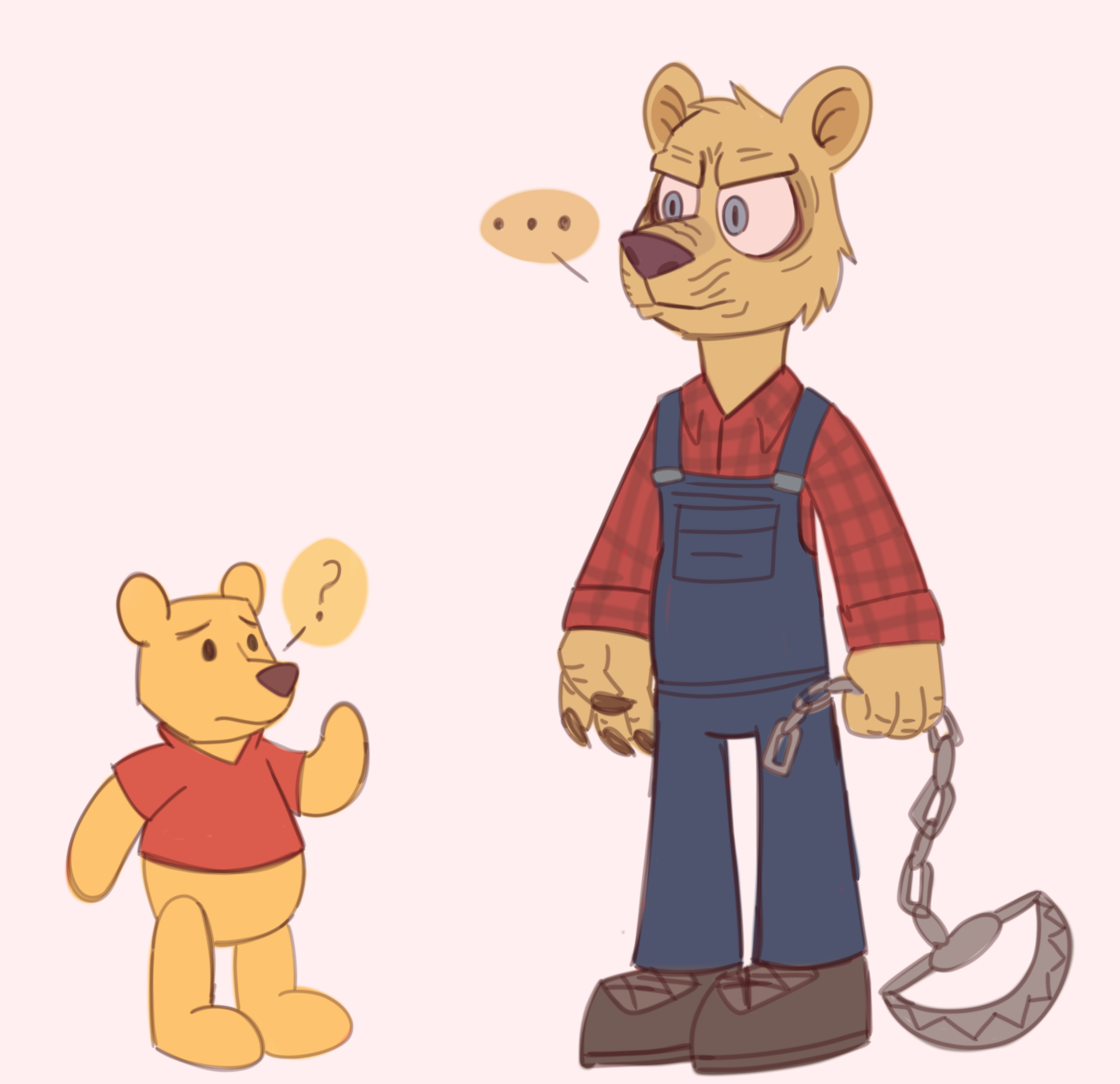 Pooh (Disney) and Pooh (Blood and Honey 2) by vale1hdz on DeviantArt