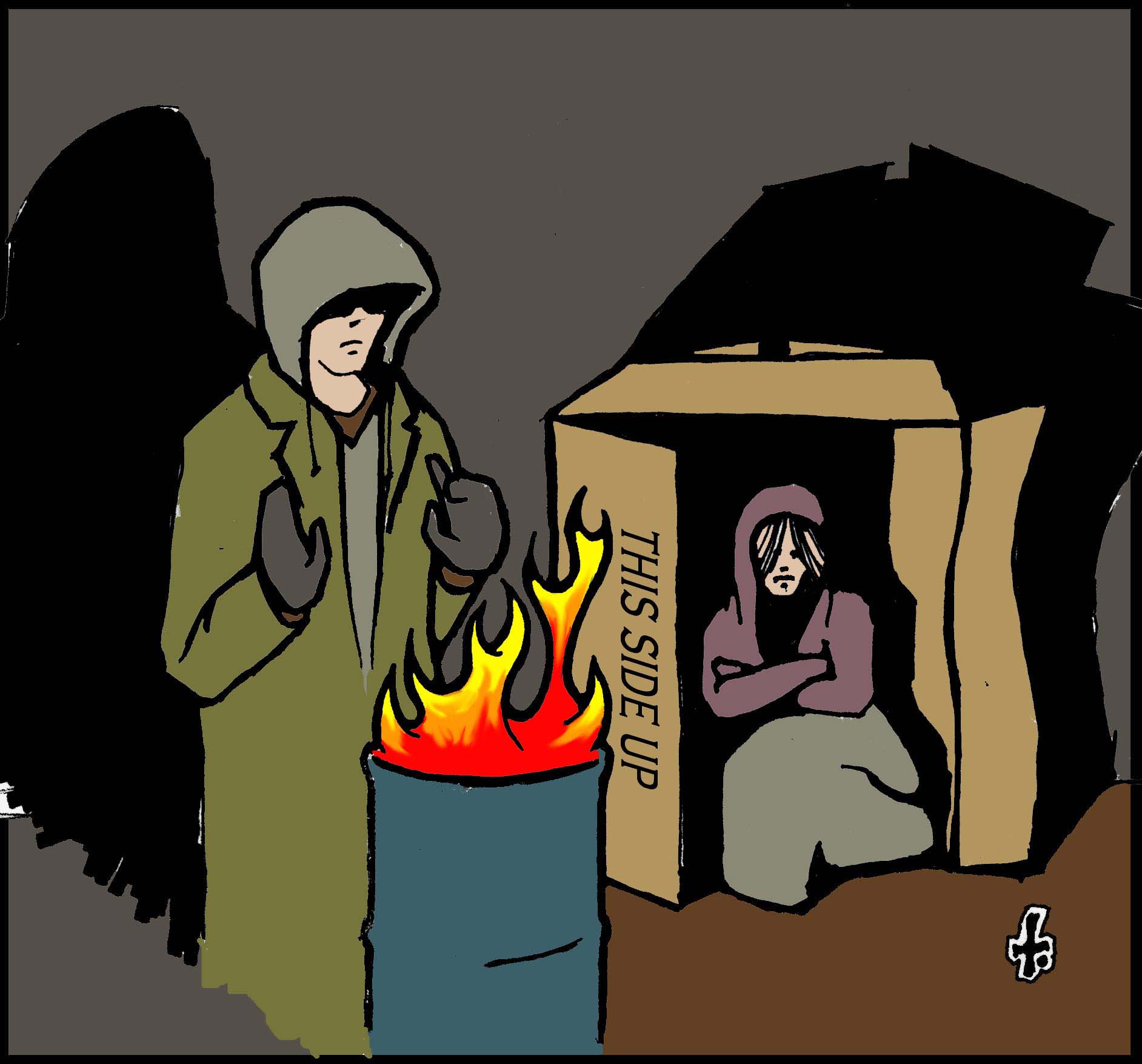 Homeless Illustration