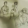 more Diana and Bruce sketches