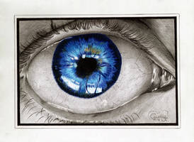 Blue Ballpen Eye