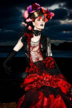 Black Lotus Red Gown