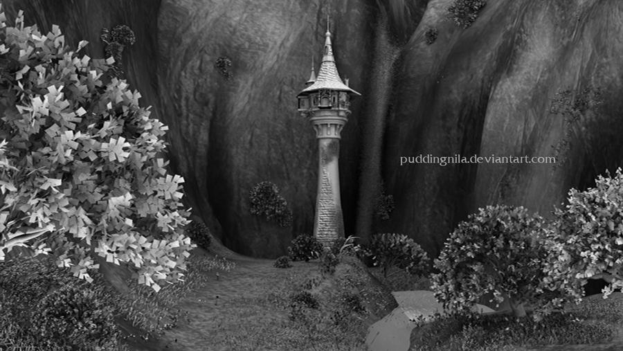 Rapunzel's Tower by puddingnila on DeviantArt