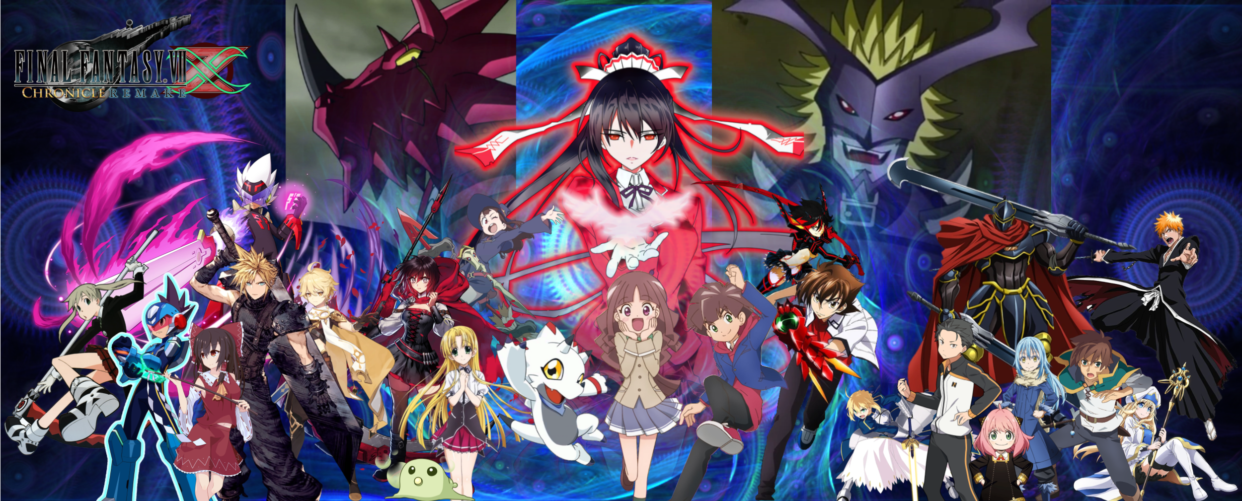 HD wallpaper: Anime, Crossover, Kazuma Satou, KonoSuba, Re:ZERO -Starting  Life in Another World