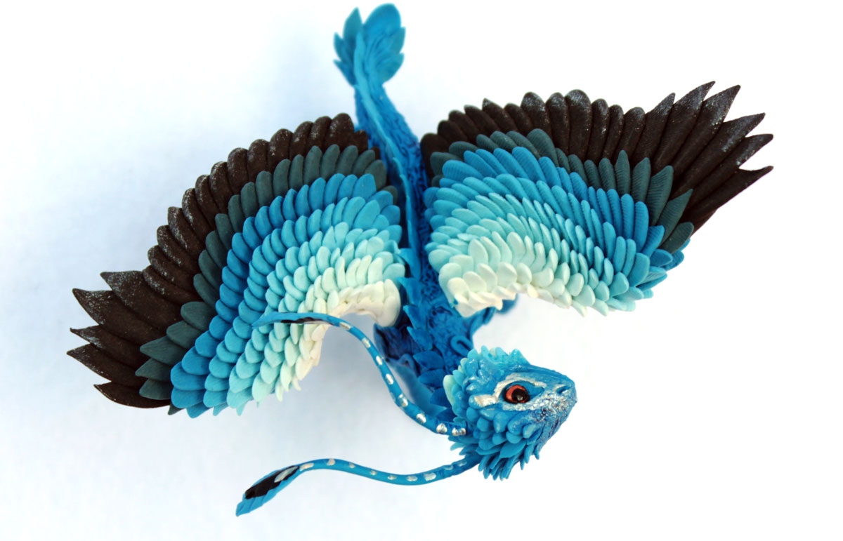 Little blue feather dragon