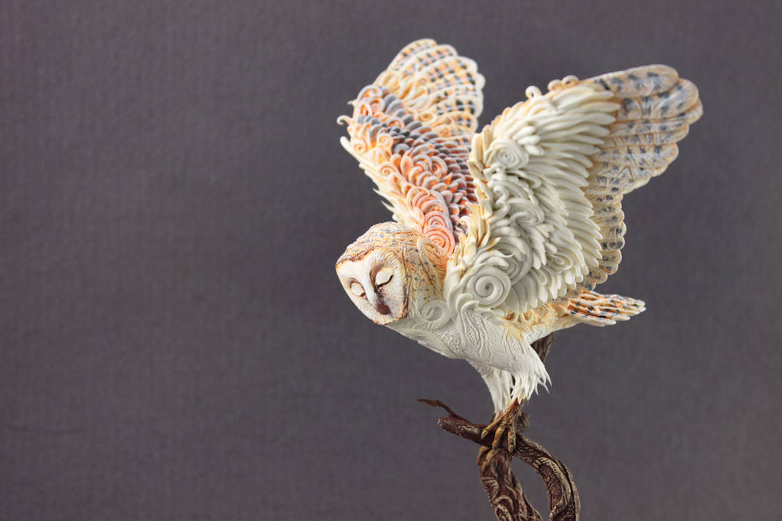 Winter Spirit barn owl by hontor Winter Spirit barn owl by hontor