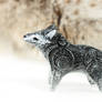 Grey wolf little totem