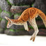 Animal totem sculpture - red kangaroo
