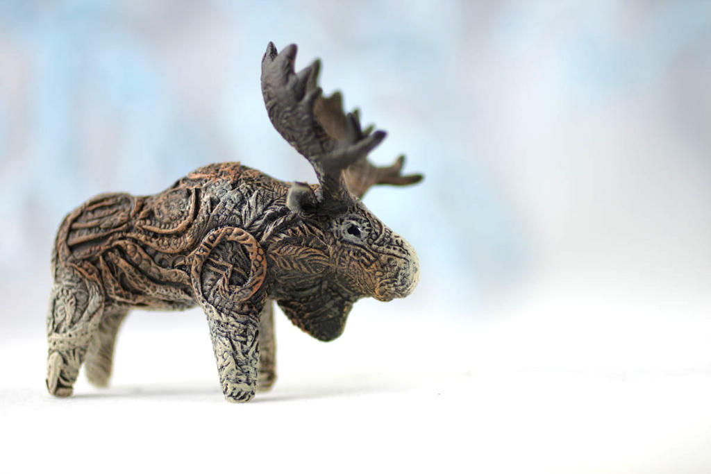 Animal totem sculpture - moose by hontor on DeviantArt