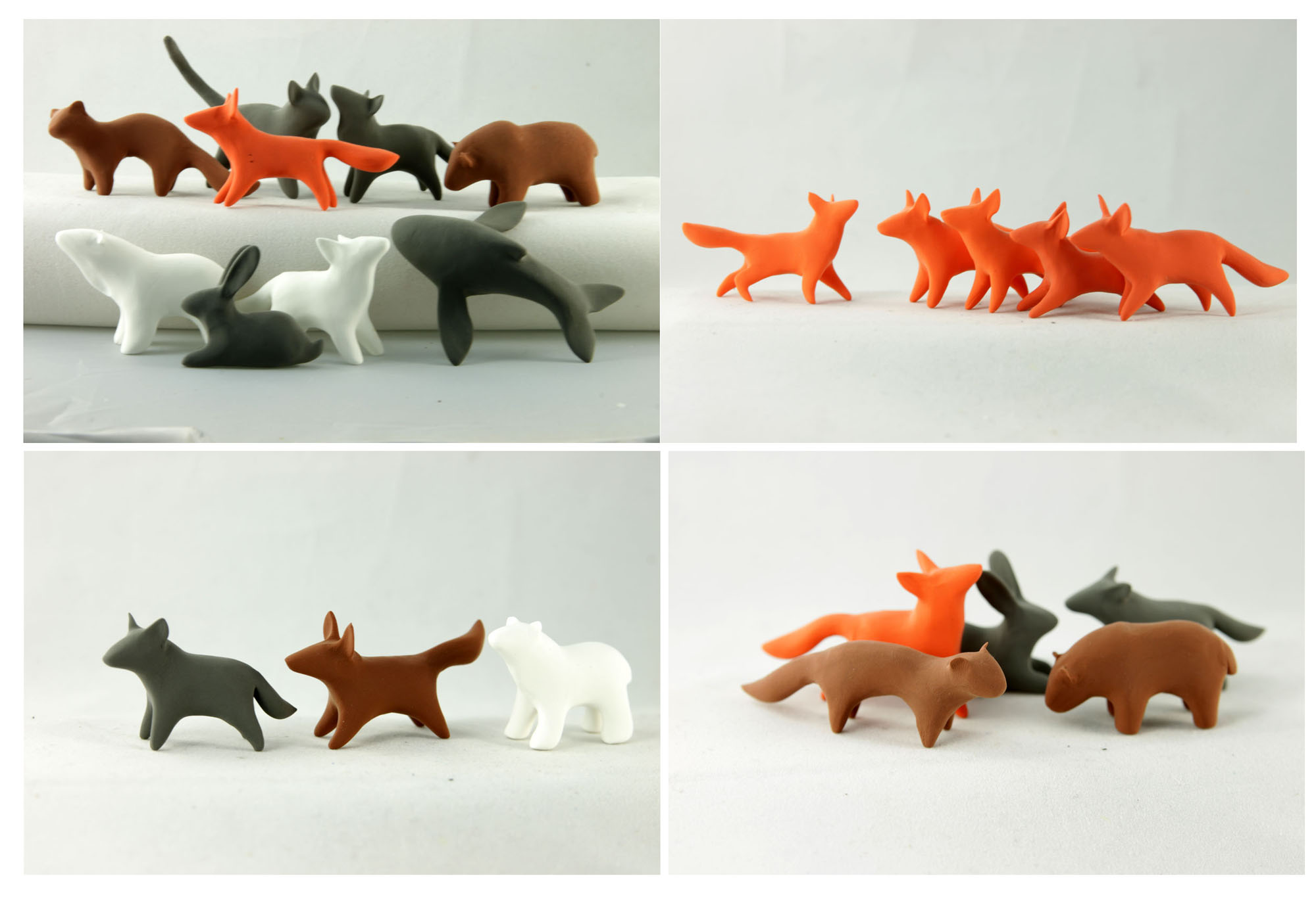 Rustic animals sets - blanks for yourself decor by hontor