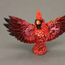 Red cardinal bird totem