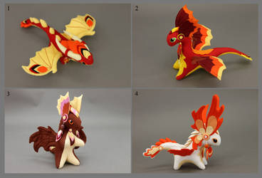 Plush dragons - Fire by hontor