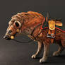 Saddled hyena