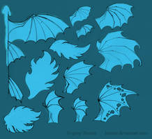 Free use dragon wings patterns