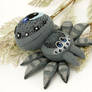 Grey spider plush