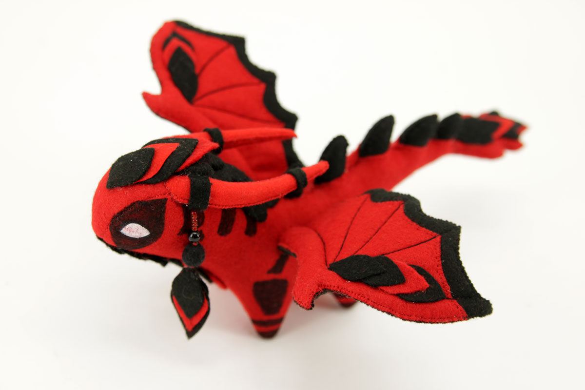 Deadpool dragon plush