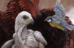 Eagle and Titmouse - Birth in the new nest by hontor