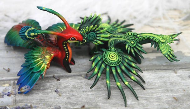 Two tropical dragons