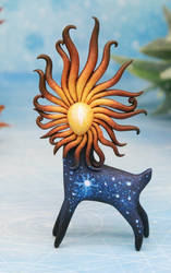 New solar deer figurine