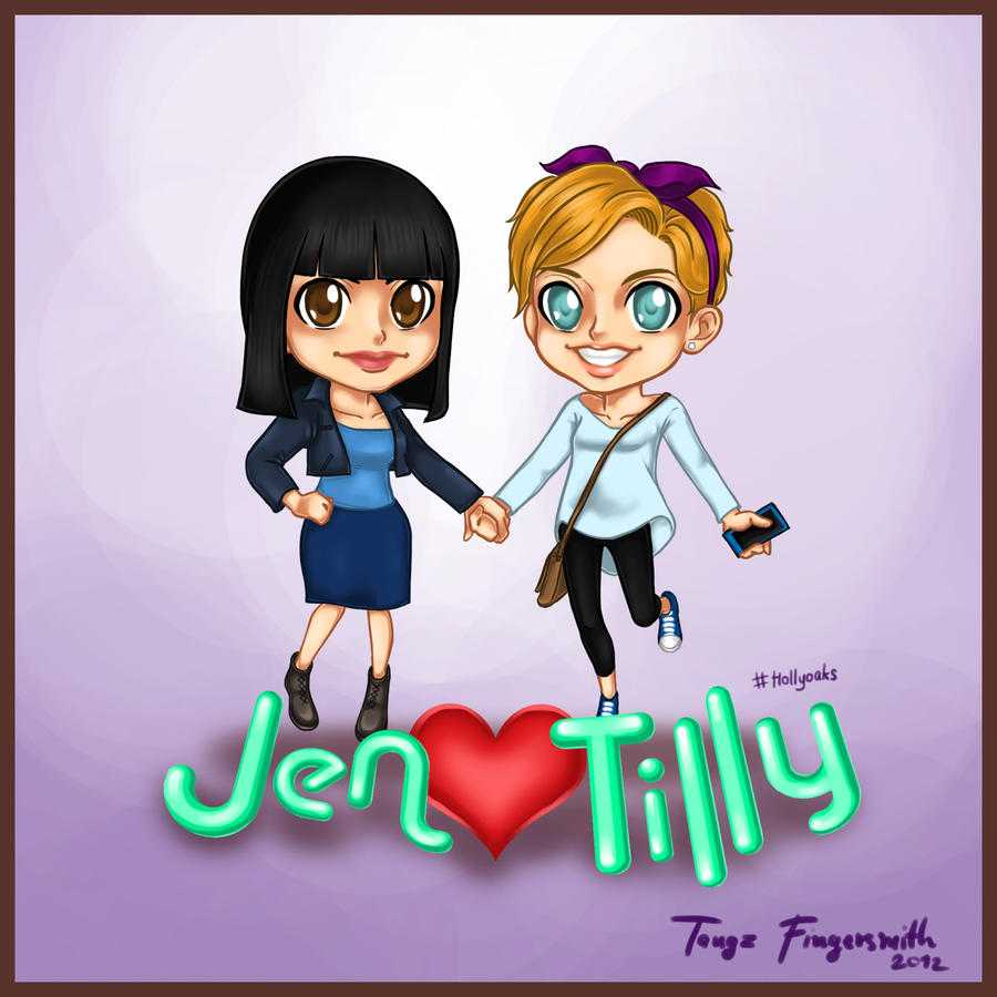 Jen and Tilly Hollyoaks chibi Fanart