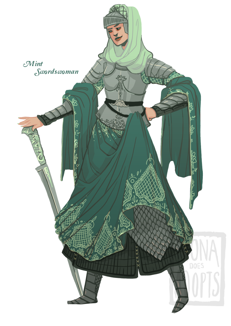 [closed] Adopt - Mint Swordswoman