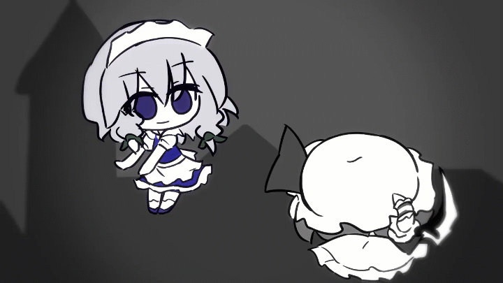 Dancing Cibi Touhou: Chibi-Sakuya Dancing -Gif by tiranodragon3 on DeviantArt