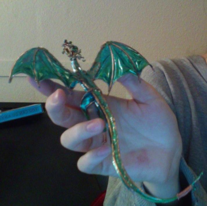 pics Wire Nail Polish Crafts copper wire and nail polish dragon by