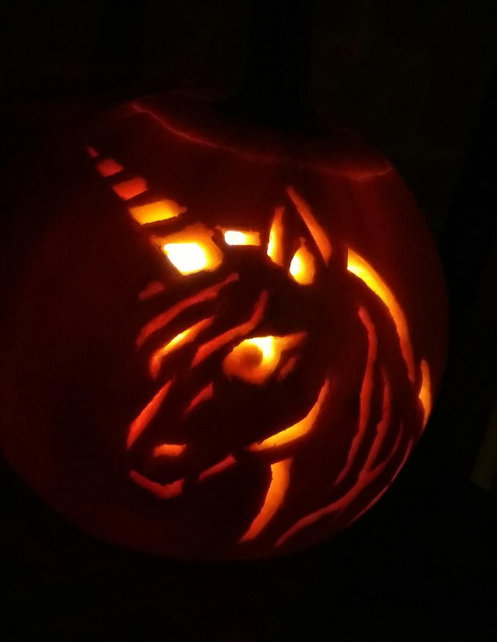 Unicorn Pumpkin by Katia-Gagne