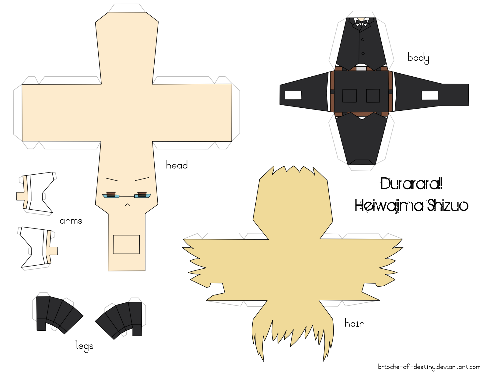 Heiwajima Shizuo Papercraft