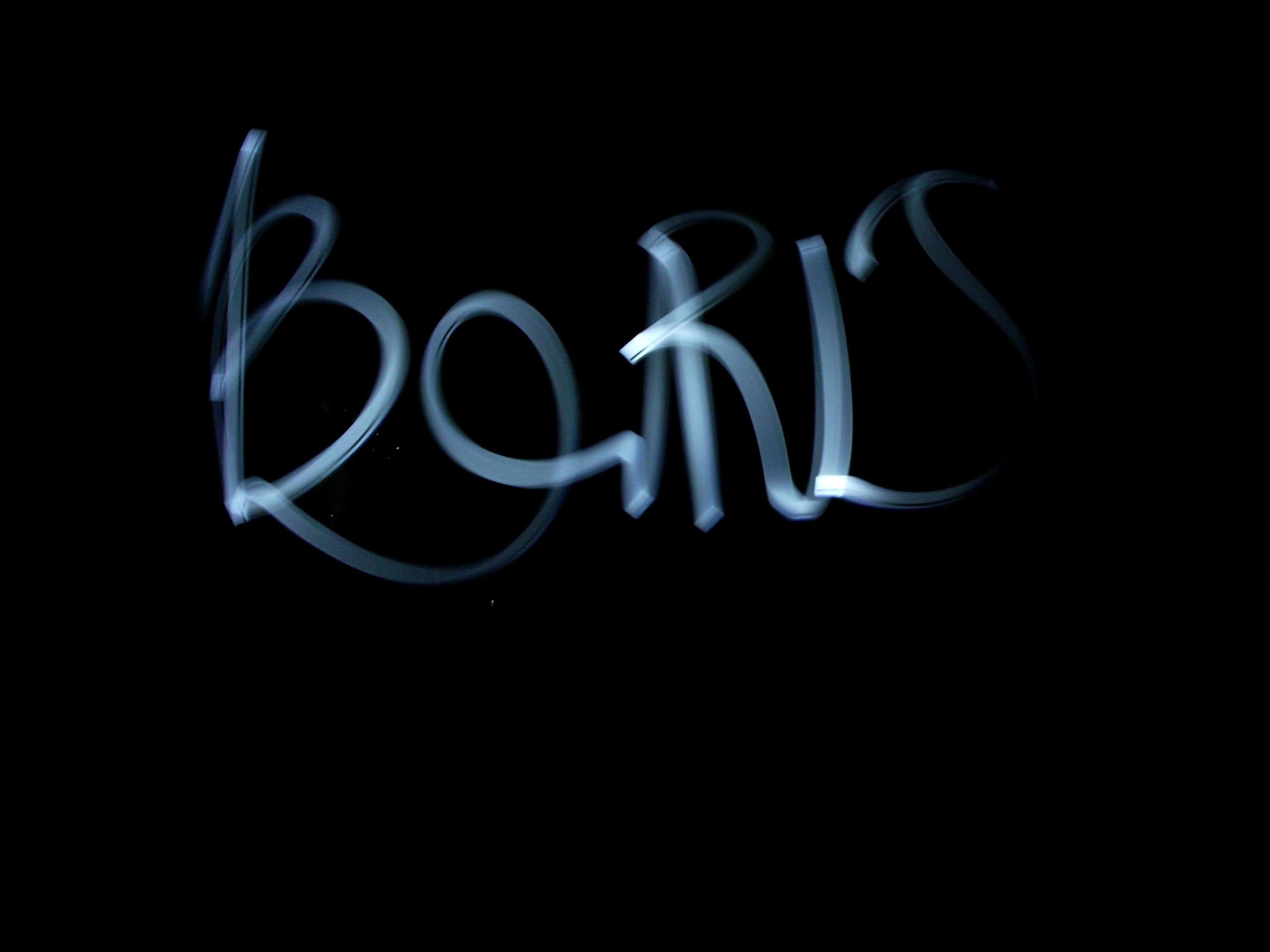 Lightpainting of Boris