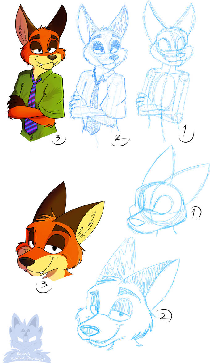 How To Draw Nick Wilde (My Style) by NucasKakuDragon304 on DeviantArt How To Draw Nick Wilde (My Style) by NucasKakuDragon304 on DeviantArt