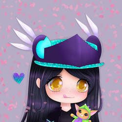 Roblox violet valkyrie girl and mini dino gnar