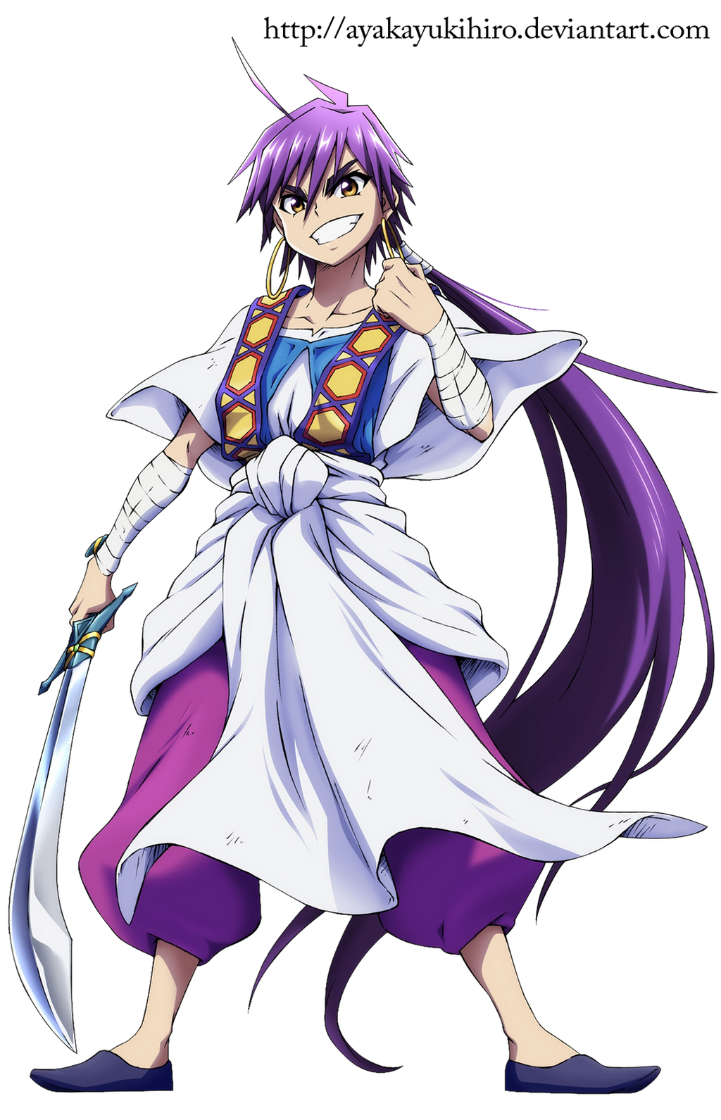 Magi-Sinbad no Bouken:Sinbad render by AyakaYukihiro on DeviantArt