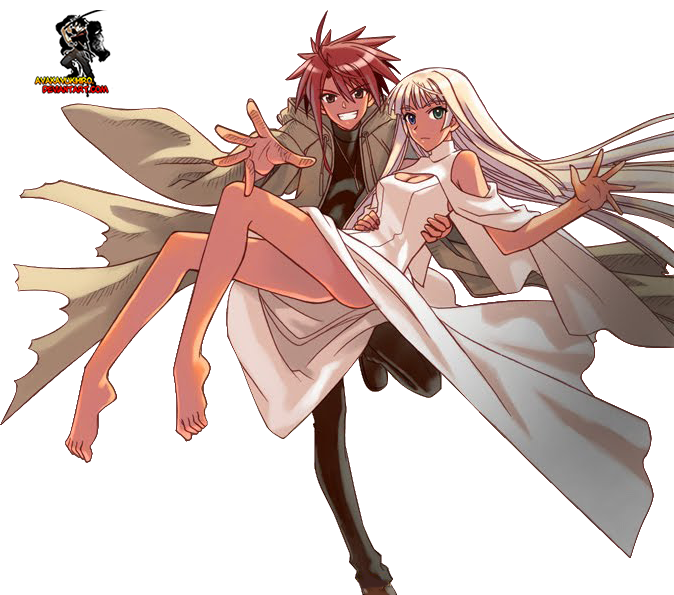 Negima Deviantart Mahou Sensei Negima : Arika x Nagi render by AyakaYukihiro on DeviantArt