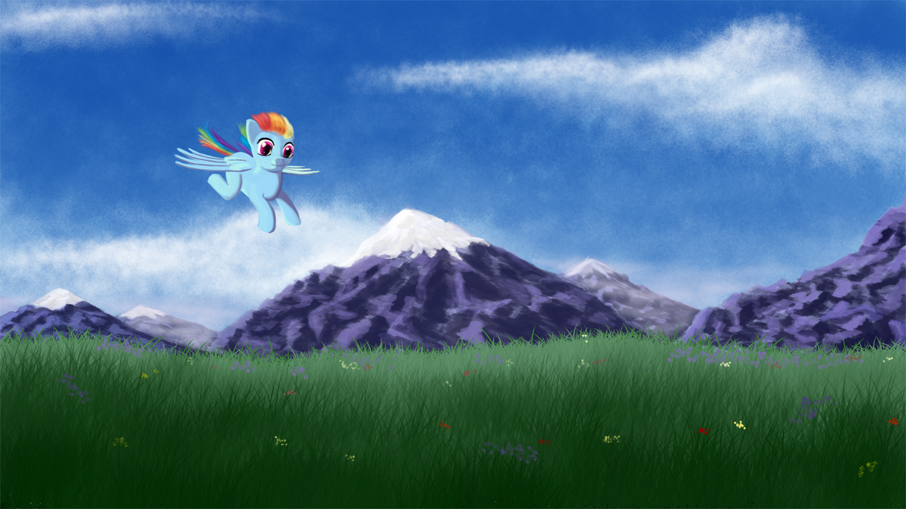 Flying Pone and Mountains