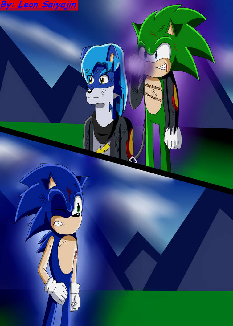 Sonic Vs Scourge by LeonSaiyajin on DeviantArt
