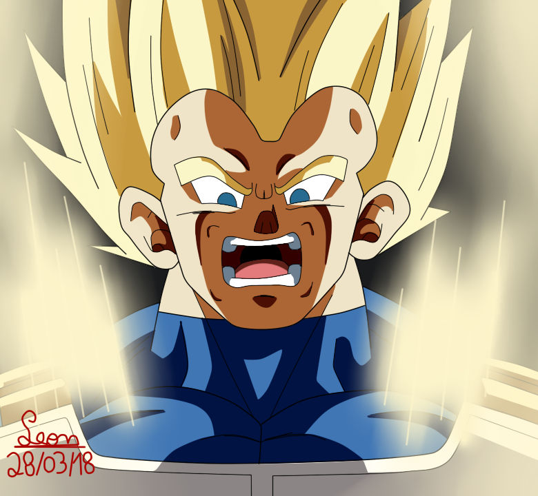 Vegeta expelling ki by LeonSaiyajin on DeviantArt