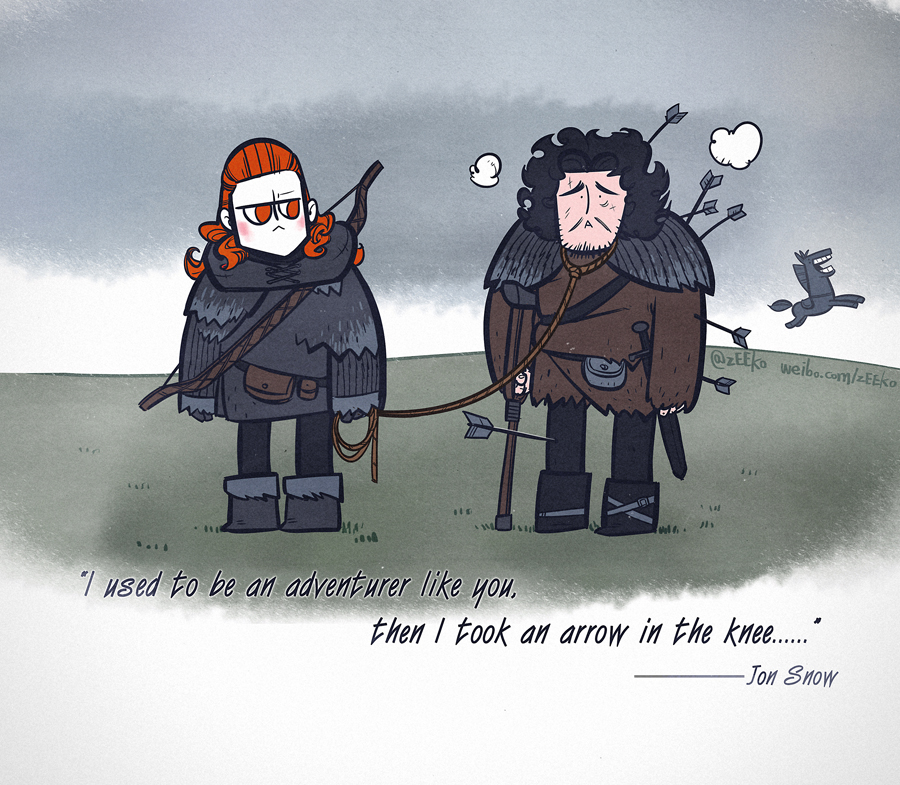 Then I took an arrow to the knee...