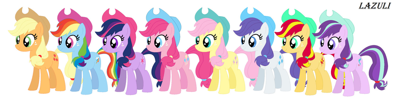 Mlp Applejack Color Inverted MLP FIM : Applejack Variations by LazuliFanArts on DeviantArt