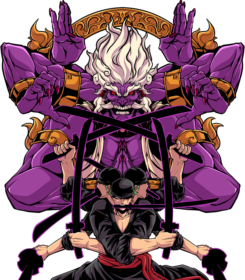 Zorro Ashura-one piece by TintacleOfficial on DeviantArt